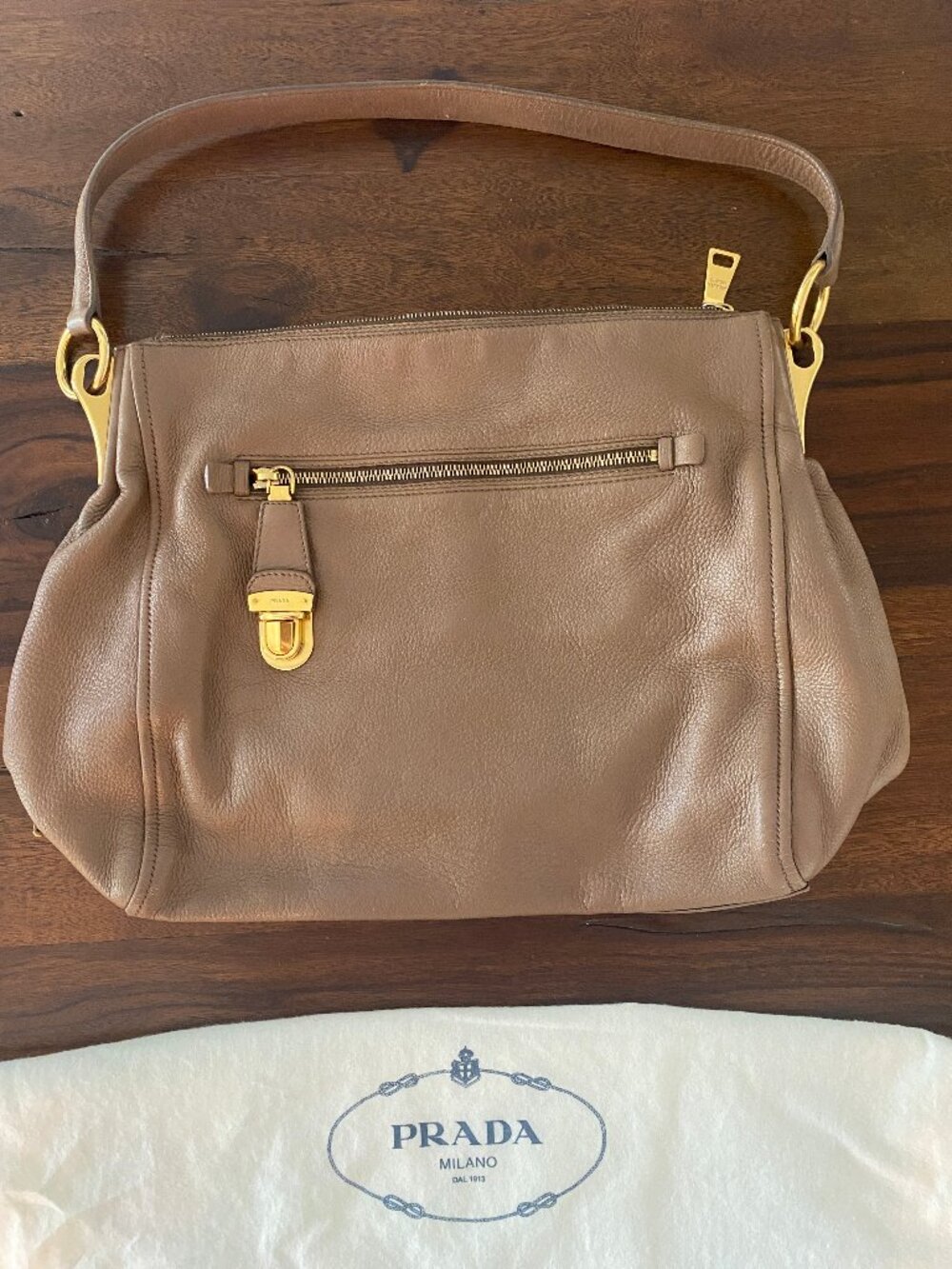Prada Brown Leather Handbag